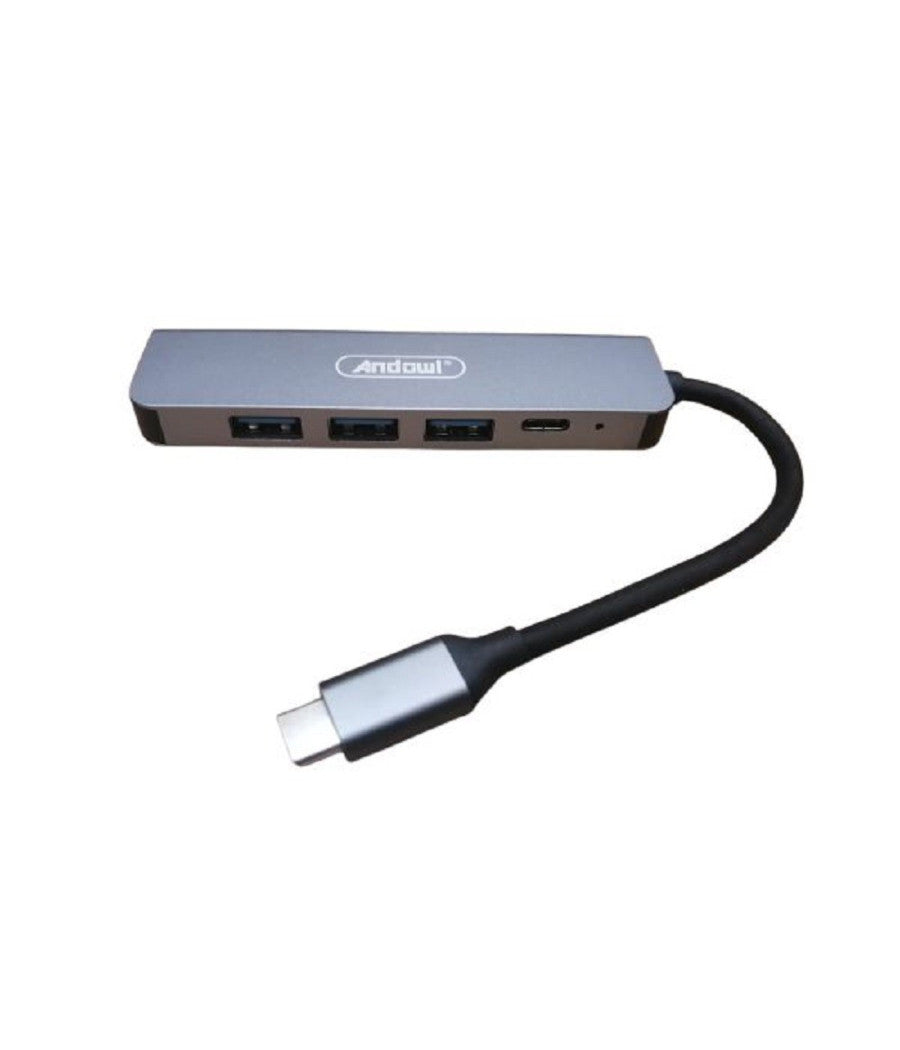 Hub Usb Type-c 5 In 1 Hdmi 4k Compatibile Con Thunderbolt 3 Multifunzione Q-hu90         