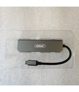 Hub Usb Type-c 5 In 1 Hdmi 4k Compatibile Con Thunderbolt 3 Multifunzione Q-hu90         