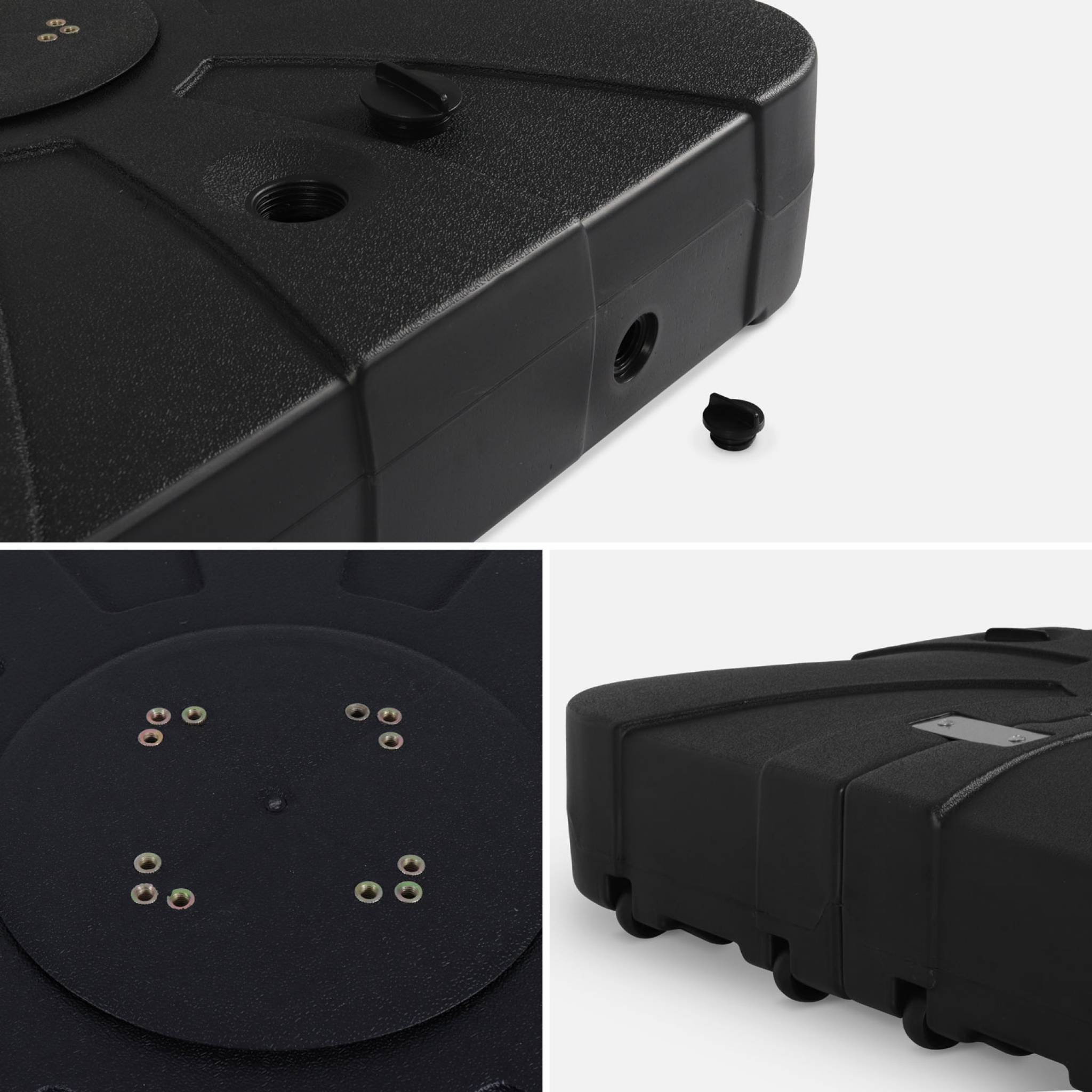 Base per ombrellone  da 100 l, nero