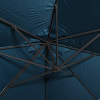 Ombrellone 3x4m rettangolare decentrato in alluminio , blu