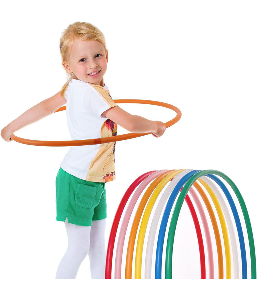 Hula Hoop Cerchio Anello 60 Cm Ginnastica Sport Bambini Colori Random 2 Pezzi         