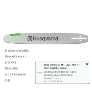 593914364 Barra Laminata 16" .325" X-Precision