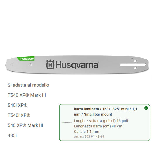 593914364 Barra Laminata 16" .325" X-Precision