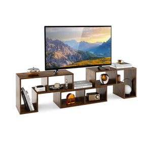 Mobile porta TV 134-180 x 305 x 43 cm in legno marrone 20_0012791