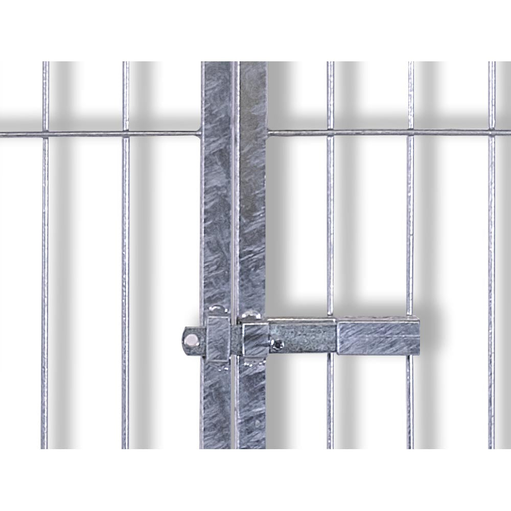 Pannello modulare con porta per box per cani zincatura elettrolitica 100 cm x h 180 cm
