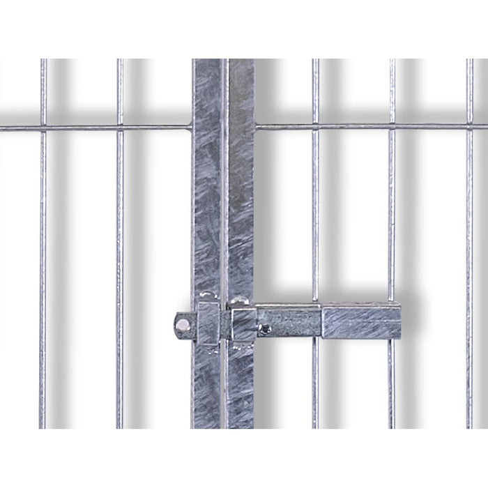 Pannello modulare con porta per box per cani zincatura elettrolitica 100 cm x h 180 cm