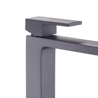 Ogomondo miscelatore rubinetto lavabo appoggio purple bocca alta nero black *** confezione 1