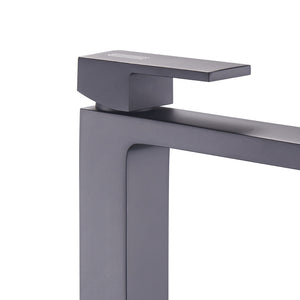 Ogomondo miscelatore rubinetto lavabo appoggio purple bocca alta nero black *** confezione 1