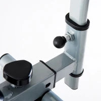 Ellittico Cyclette, Cyclette da Casa, Display LCD, Poggia Petto Regolabile, Acciaio, Argento, 96 x 60 x 152cm