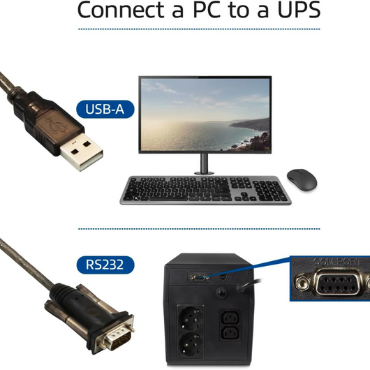 Convertitore da usb 2.0 a seriale compatibile con windows 10 colore nero