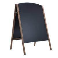 Pannello pubblicitario in ardesia lavagna bifacciale da cavalletto 60 x 6 x 101 cm per eventi mercato ristoranti hotel 20_0007288