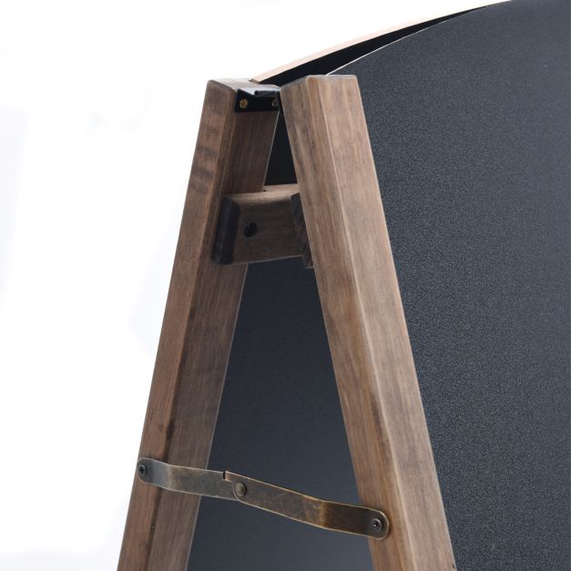 Pannello pubblicitario in ardesia lavagna bifacciale da cavalletto 60 x 6 x 101 cm per eventi mercato ristoranti hotel 20_0007288