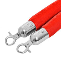 Pali Guida in Acciaio Inox Barriera di Passaggio con 2 Corde per Centri Commerciali Hotel Cinema Silver 20_0009118