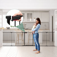 Box con 8 pannelli per bambini, Centro attivit¨¤ sicuro e facile da trasportare, Nero-Cancelletti di sicurezza