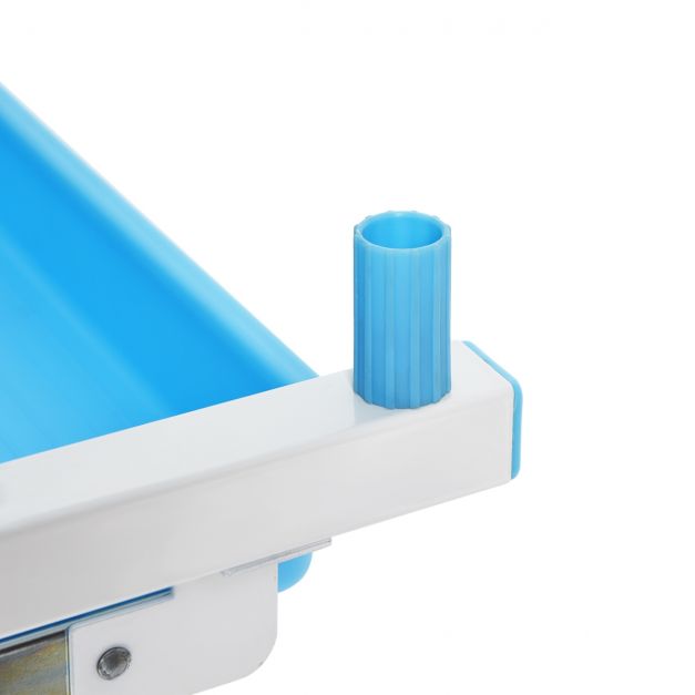 Set tavolo e sedia per bambini regolabile in altezza con cassetto ribaltabile in MDF + PP facile da pulire Blu 20_0008531