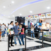 Set di 4 paletti di delimitazione neri per controllo folla, Barriera per code con nastri retrattile Nero-Barriere e recinzioni