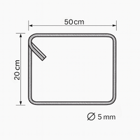 Staffe armatura ferro 20x50 cm strutture cemento disponibili diverse quantità *** pezzi 100, confezione 1
