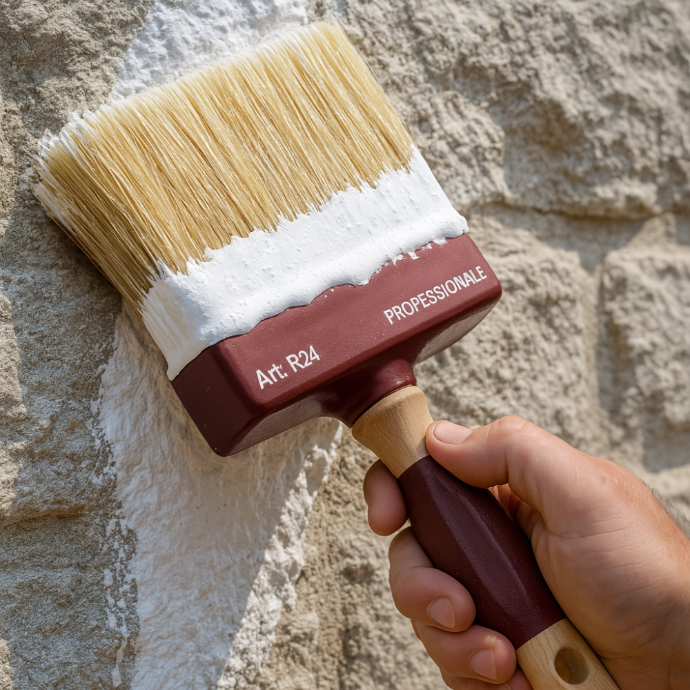 Plafone setola bionda a mazzetti finiture precise muri grandi superfici 50x150mm