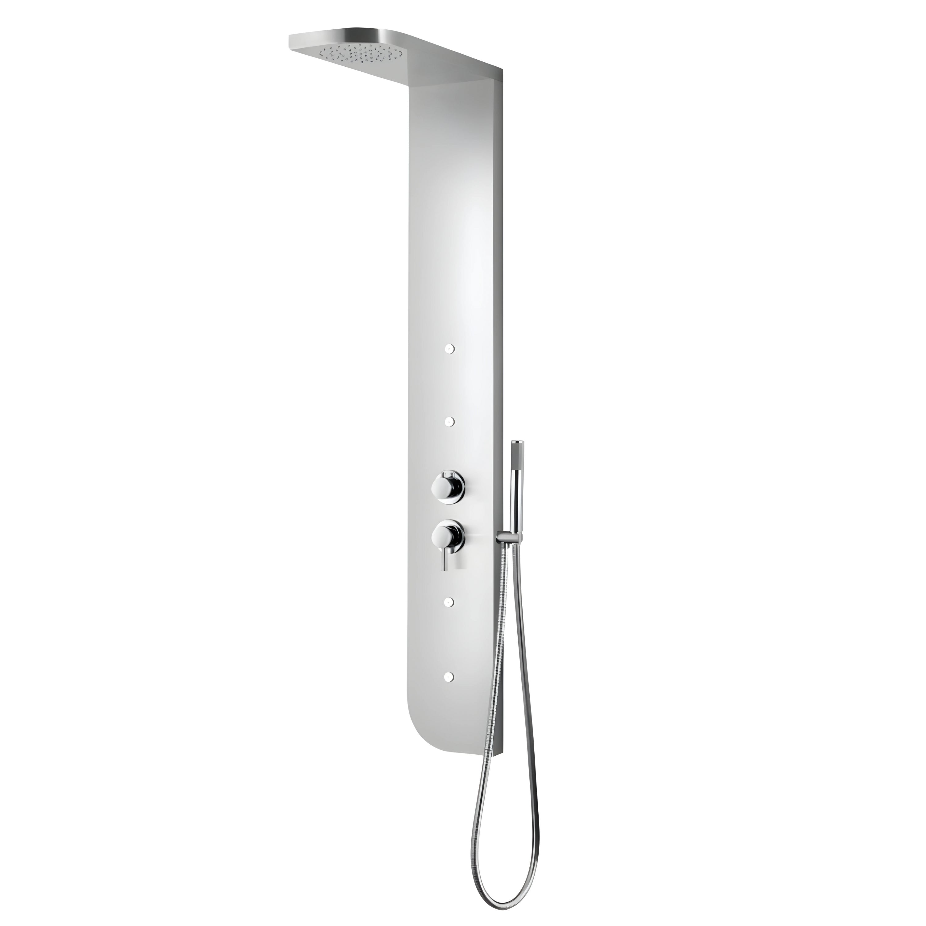 Colonna doccia acciaio inox 3 funzioni 4 bocchette idro lombari l20xp50xh150 005b *** finitura- cromo lucido, confezi...