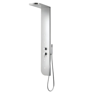 Colonna doccia acciaio inox 3 funzioni 4 bocchette idro lombari l20xp50xh150 005b *** finitura- cromo lucido, confezi...