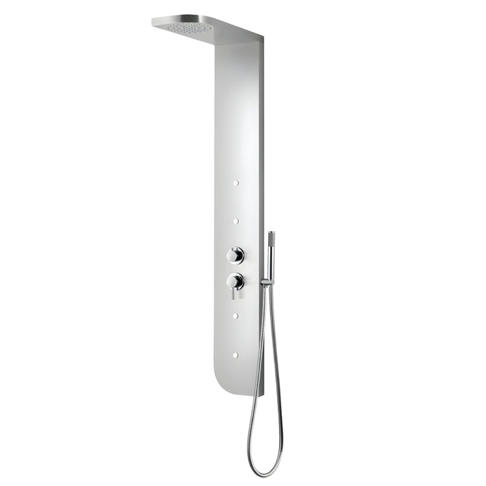 Colonna doccia acciaio inox 3 funzioni 4 bocchette idro lombari l20xp50xh150 005b *** finitura- cromo lucido, confezi...