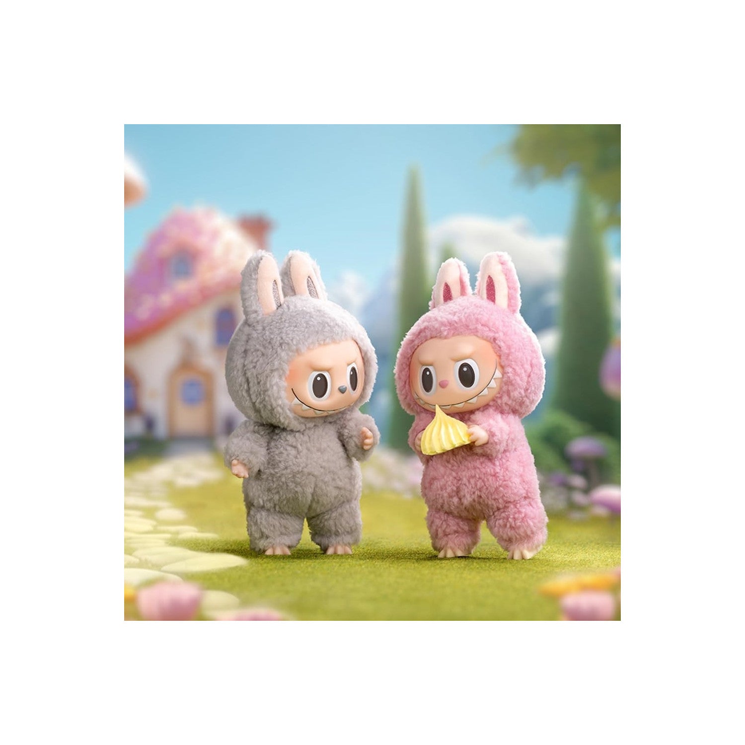 Trade Shop - I Mostri Tasty Macarons Faccia Vinile 1pz Figure Casuali Azione Collezione Gioco Regalo         