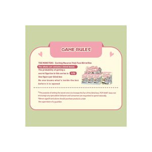 Trade Shop - I Mostri Tasty Macarons Faccia Vinile 1pz Figure Casuali Azione Collezione Gioco Regalo         