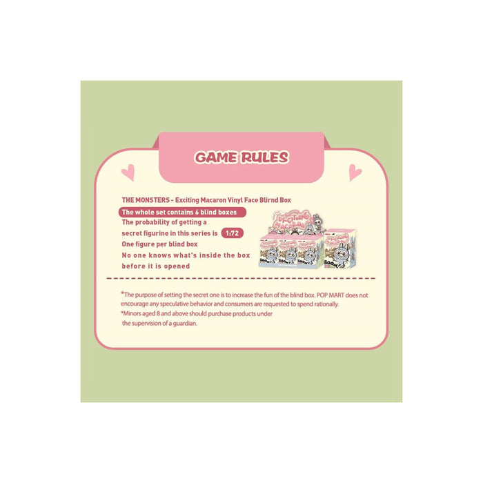 Trade Shop - I Mostri Tasty Macarons Faccia Vinile 1pz Figure Casuali Azione Collezione Gioco Regalo         