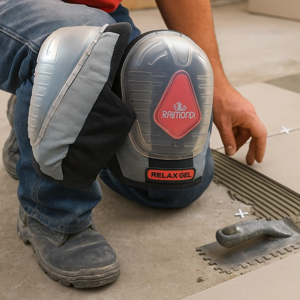 Ginocchiere relax-gel calotta plastica imbottitura interna attacco strappo