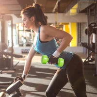 Manubri Pesi, Set Manubri Palestra da 10kg con Valigetta 4 Paia di Manubri Colorati (2x0.5kg, 2x1kg, 2x1.5kg, 2x2kg)