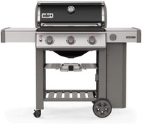 Weber barbecue a gas gpl genesis e-310 gbs acciaio nero con ruote girevoli