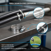 Fascette stringitubo a vite per applicazioni meccaniche 16x27 mm