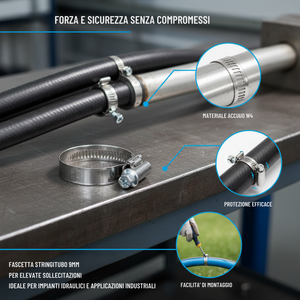 Fascette stringitubo a vite per applicazioni meccaniche 16x27 mm