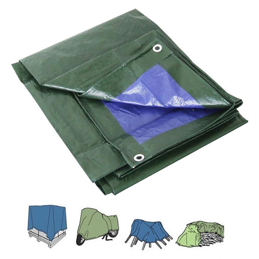 Telone occhiellato multiuso 110 gr/mq 6x10 metri bicolor