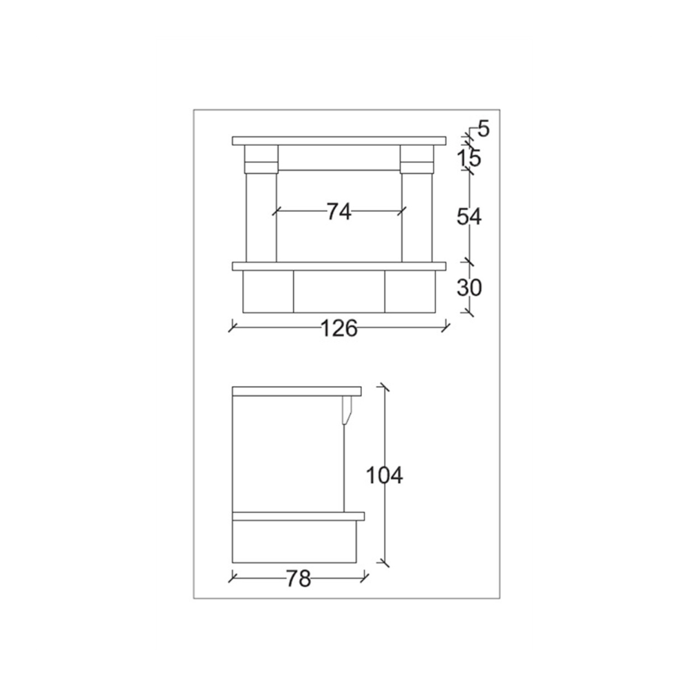 Camino lisbona rivestimento focolare prefabbricato refrattario m100 parete