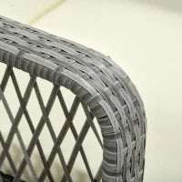 Mobili da Giardino Set 2 Pz in Rattan Chaise Longue e Tavolino da Caffè