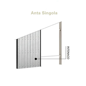 Controtelaio interni porta scorrevole anta singola intonaco logika ermetika *** misure 70 x 210 cm, confezione 1