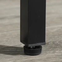 Tavolo Ping Pong Pieghevole con Maniglia da Trasporto, in Alluminio e Legno, 152x76x72 cm, Nero