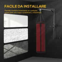 Supporto per Sacco da Boxe (40x64x60-88cm) Fissaggio a Parete Max 100 kg