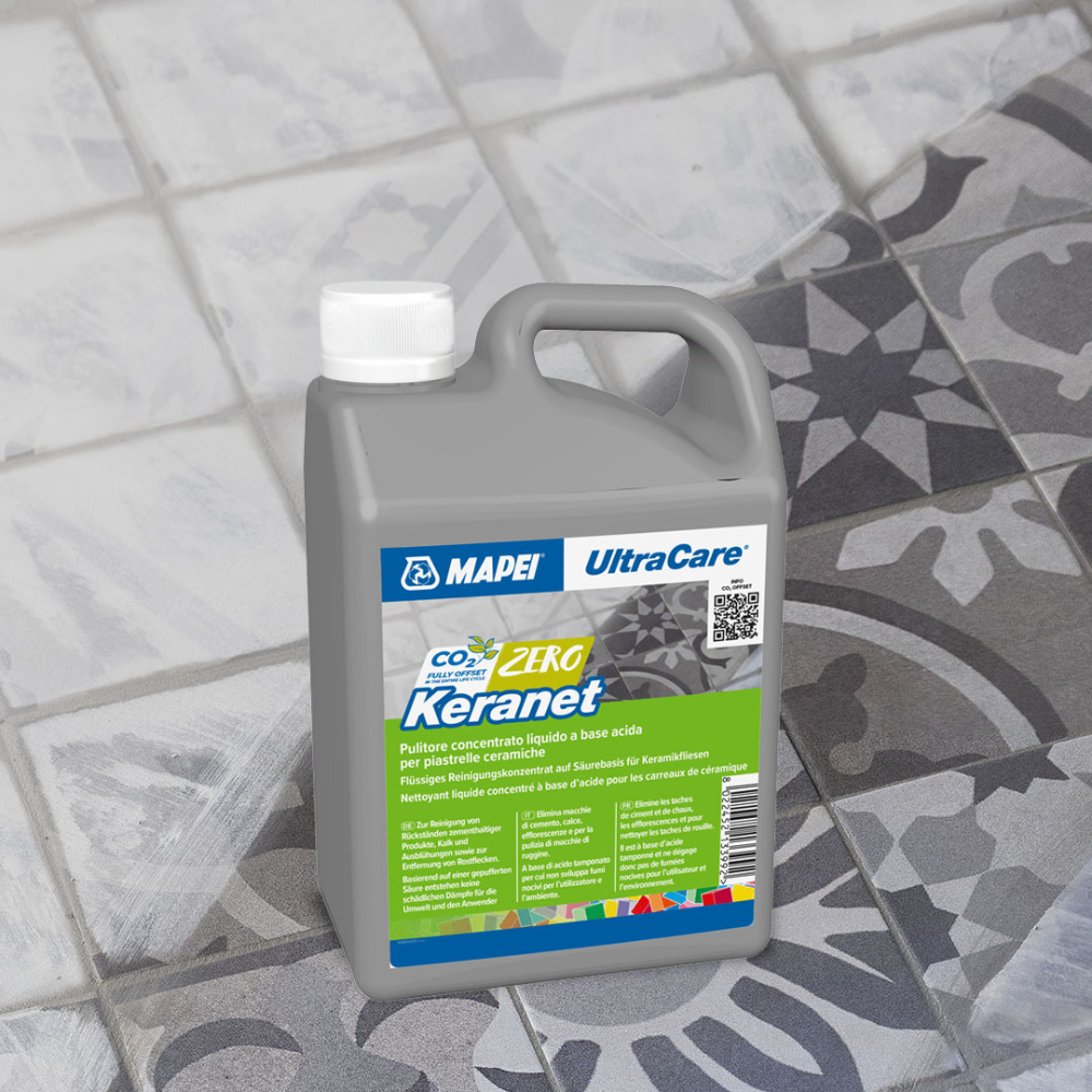 Ultracare keranet pulitore concentrato liquido pavimenti interni esterni mapei *** formato 1 lt, confezione 1