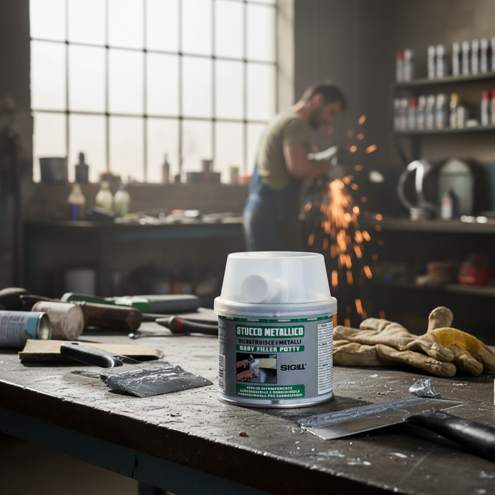 Stucco metallico resistente per riparazioni e ricostruzioni 125 ml