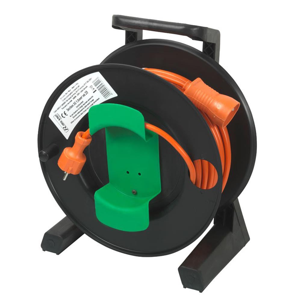 Avvolgicavo elettrico garden 3 x 1.5 ribimex metri 25