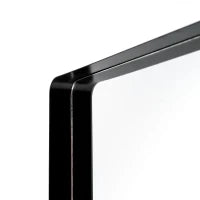 E-STYLO Specchio rettangolare con cornice in metallo nero, perfetto per aggiungere un tocco di stile moderno e minimale a qualsiasi ambiente, 70cm X 40cm H. 15cm