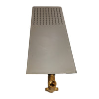 Soffione doccia a parete acciaio inox punta quadrata