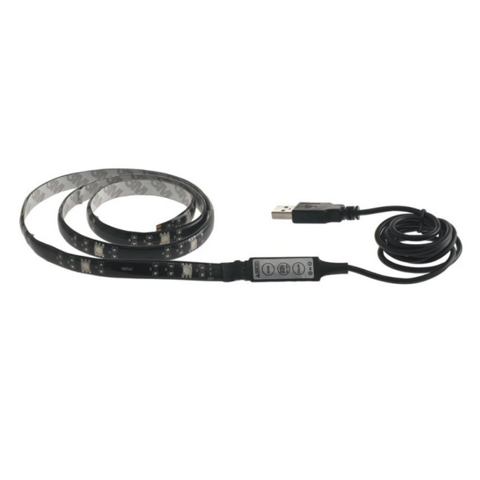 Striscia led 1,5 watt adesiva controllo touch rgb attacco usb