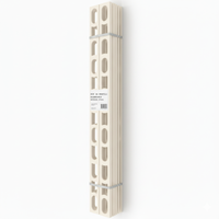 Profili in alluminio verniciato colore jasmine 130 a l per finitura parete proangle *** pezzi 10 pz, confezione 1