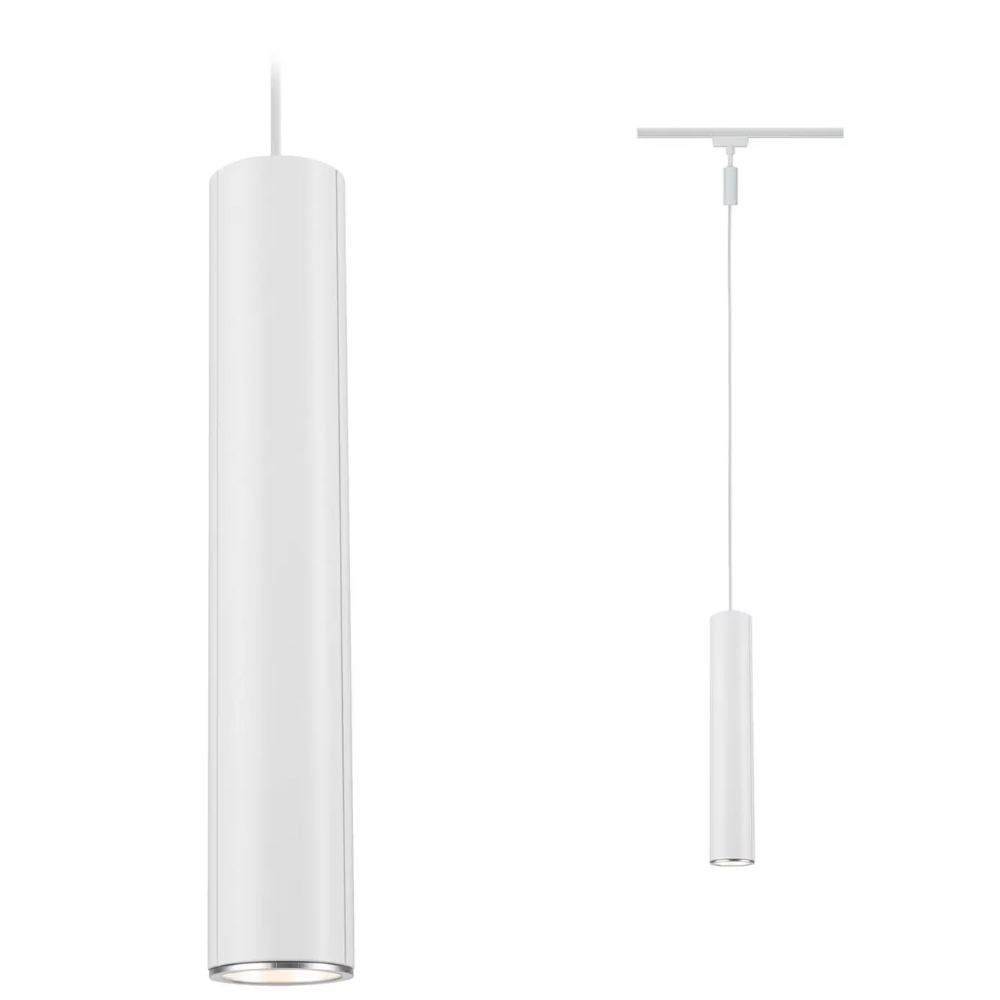 Lampada a sospensione optonica led con corpo in alluminio bianco cavo 105 cm *** dimensioni 60x500 millimetri, confez...