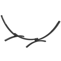 Supporto per Amaca in Metallo Robusto, Rivestimento in Resina Epossidica, Lunghezza 360 cm per Amache da 270 a 330 cm, Grigio