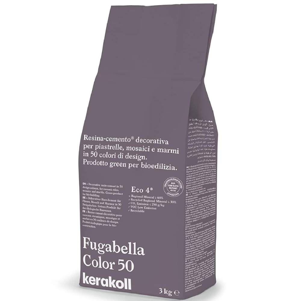 Stucco ibrido piastrelle fugabella impermeabile resistente confezione 3 kg *** colore- n 50, confezione 1