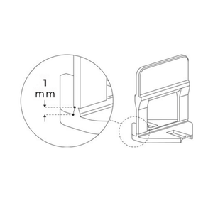 Distanziatori elementi livellanti rls hd da 1 mm h. 12 mm 100 pezzi